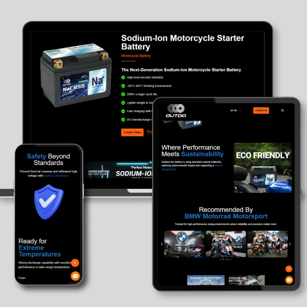Sodium Motorcycle Battery Product Page
